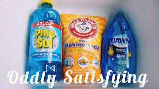 ASMR SQUEEZING | Blue PINESOL + BAKING SODA + Blue DAWN Soap