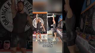 24kg Kettlebell Sport SNATCH in slow motion by Denis Vasilev