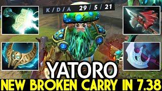 YATORO [Nature's Prophet] New Broken Carry in 7.38 Crazy Game Dota 2