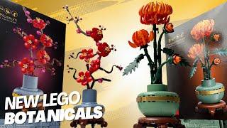 A Look At The LEGO Plum Blossom And Chrysanthemum Sets Botanicals Speed Build Review (10368) (10369)