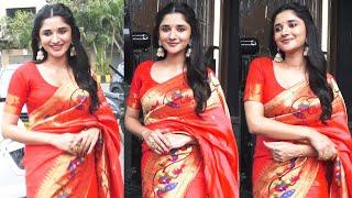 Kanika Mann Looks So Pretty In Traditional Paithani Saree While Promoting Paithani Show Of Zee 5