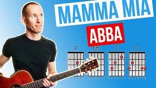 Mamma Mia  ABBA  Acoustic Guitar Lesson [with PDF]