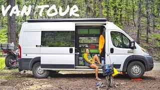 VAN TOUR: Travel Couple Build Dream Pro-master Van Conversion | Drifter Journey