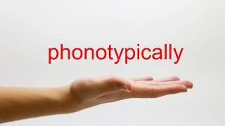 How to Pronounce phonotypically - American English