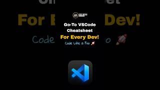 VS Code Tips & Tricks: Cheatsheet for Maximum Productivity