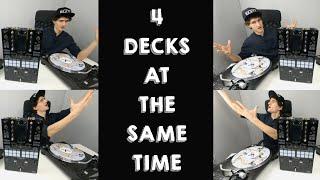 HOW TO DJ WITH 4 DECKS Using the DJM-S11 - DJ Tutorial - Deck Move and Dual Deck Explained