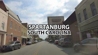 Spartanburg, South Carolina - [4K] Downtown Tour