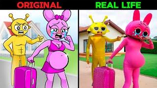 The Best TikTok of Incredibox Sprunki: SIMON BETRAYED PREGNANT PINKI | REAL LIFE vs ORIGINAL