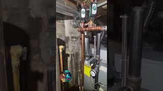 Boiler change out, oil to gas conversion with the boys
