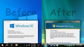 How to transform Windows 10 into Windows Vista