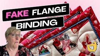 How To Sew Perfect Faux (FAKE) Flange Binding - The Tutorial