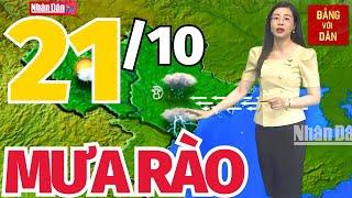 Dự Báo Thời Tiết Hôm Nay 21/10: Bản tin Dự Báo Thời Tiết trong 3 ngày tới mới nhất trên cả nước