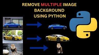 Python Remove Multiple or Bulk Background From Images Automatically I Beginners #python #bgremove