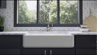 KOHLER Whitehaven Farmhouse Sink with Self Trimming® Feature