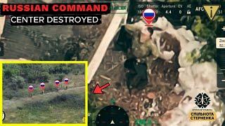 Ukrainian Forces SOLO Drone Outsmarts Russian Drone Jammers! - Crushes Command Hub! - Four IFVs Down