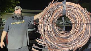 $14,000 Worth Of Copper Wire Stripped With The Copper King