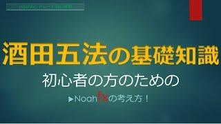 【酒田五法】必須トレード基本知識・ローソク足／組み合わせパターンは重要／FX初心者の失敗回避！