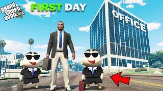 Franklin Shinchan And Pinchan First Day In Office In GTA 5!