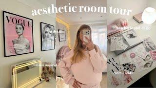 AESTHETIC GIRLY ROOM TOUR *pintrest inspired, that girl, inspo ‍️