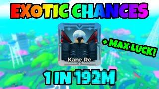 *EXOTIC CHANCES* + How To Get MAX LUCK In Anime Strike Simulator!!