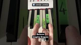 How to play Believer by Imagine Dragons on piano