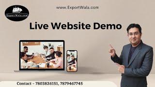 Live Website Demo by ExportWala.com | Ankit Sahu | Hindi |