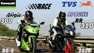 2025 APACHE RR-310 vs KAWASAKI NINJA 300 BS6  | DRAG RACE