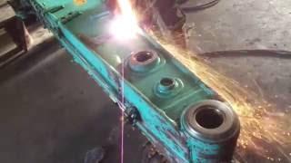 Kobelco 235, dipper arm repair part2/3