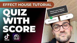 Quiz With Score | Effect House Tutorial - Create your own TikTok Filter