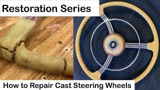 Restoring Classic Cast Steering Wheels. #Barryt and JB Donaldson on Restoration. #classiccars