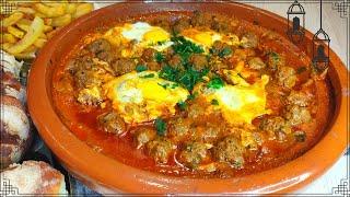 Idée recette Ramadan 2023 Tajine de kefta(viande hachée) et oeufs #ideerecetteramadan#tajine