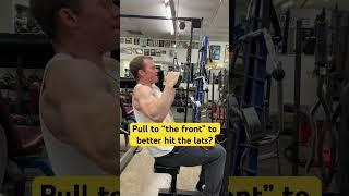 I use this Charles Glass tip to feel my lats more on pulldowns