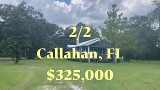 Florida Rare Luxury Real Estate Jacksonville Exclusive Callahan 3.27 Acres Home for Sale $325k!