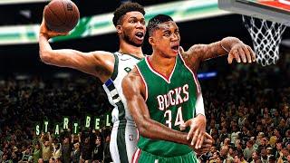 Poster Dunk With Giannis In Every NBA 2K