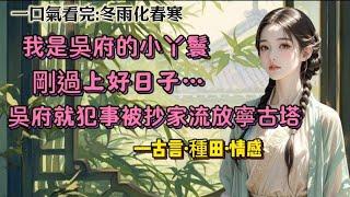 【完結】壞消息：被賣進吳家兢兢業業三四年，剛過上好日子，吳家就被抄了。好消息：吳家被大赦，家眷釋放，連老爺都不用死了。壞消息：被流放寧古塔。好消息：我家在寧古塔。