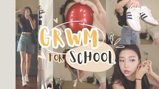 GRWM FOR 1ST DAY BACK TO SCHOOL | MONOLID MAKEUP + YESSTYLE DISCOUNT CODE