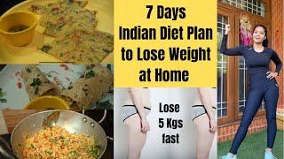 1 Week Indian Weight Loss Diet Plan  | | Summer Meal Plan | Somya Luhadia