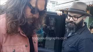 Jason Momoa signs autographs for TopPix