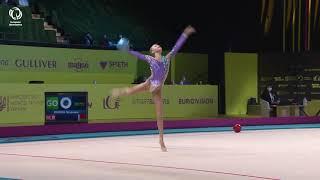 Yelizaveta ZORKINA (BLR) - 2020 junior European bronze medallist, ball