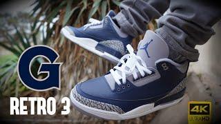 AIR JORDAN RETRO 3 "GEORGETOWN"  REVIEW & ON FEET