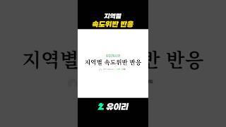 후방주의 지역별 속도위반 반응//