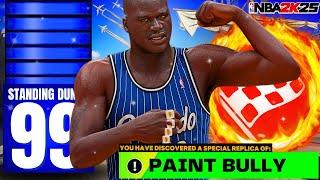 99 BLOCK + 99 STANDING DUNK SHAQUILLE O'NEAL BUILD BROKE NBA 2K25! BEST CENTER BUILD IN NBA2K25!