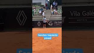 Sanchez Izquierdo angry after Andreev racquet throw goes unpunished #atpchallengertour #tennis #atp