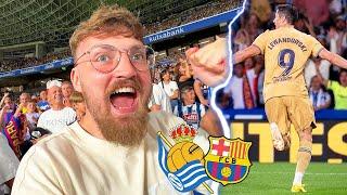 Real Sociedad vs. FC Barcelona - Stadionvlog | Lewandowski erste 2 Tore  | ViscaBarca