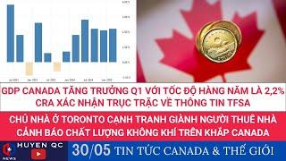 GDP của Canada tăng trưởng với tốc độ hàng năm là 2,2% trong quý 1 | CRA xác nhận trục trặc về TFSA