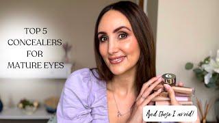 TOP 5 CONCEALERS FOR MATURE SKIN - DRUGSTORE TO HIGH-END!   *FACE APPLICATION OF EACH*