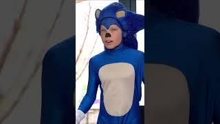 As crianças do Ninja Kidz encontram o Sonic. | Ninja Kidz #shorts