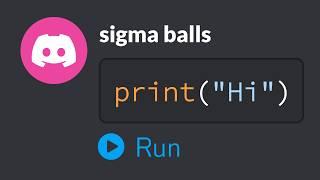 I turned Discord into a Code Editor