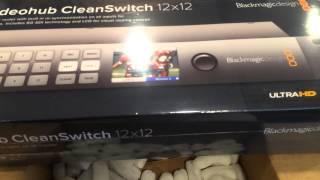 Blackmagic Design Smart Videohub CleanSwitch 12x12 Unboxed and Briefed.