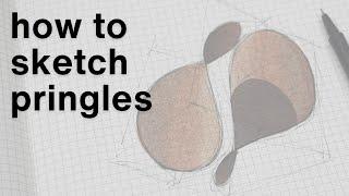 How to sketch a Pringle chip!